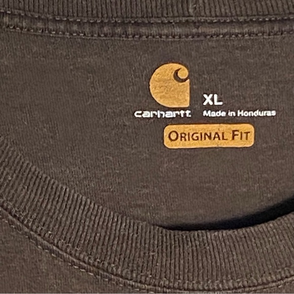 Carhartt Chocolate brown long sleeve crew tee - Picture 3 of 7